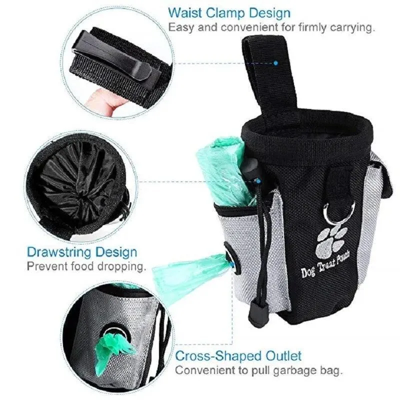 Outdoor Dog Treat Pouch Portable Pet Trainer Bag