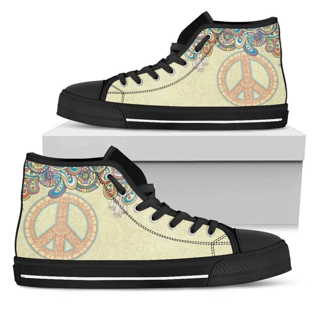 Peace Sign Women's high top