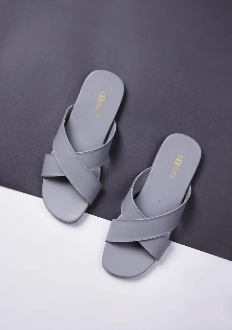 Philly Crossover Vegan Leather Slides Men