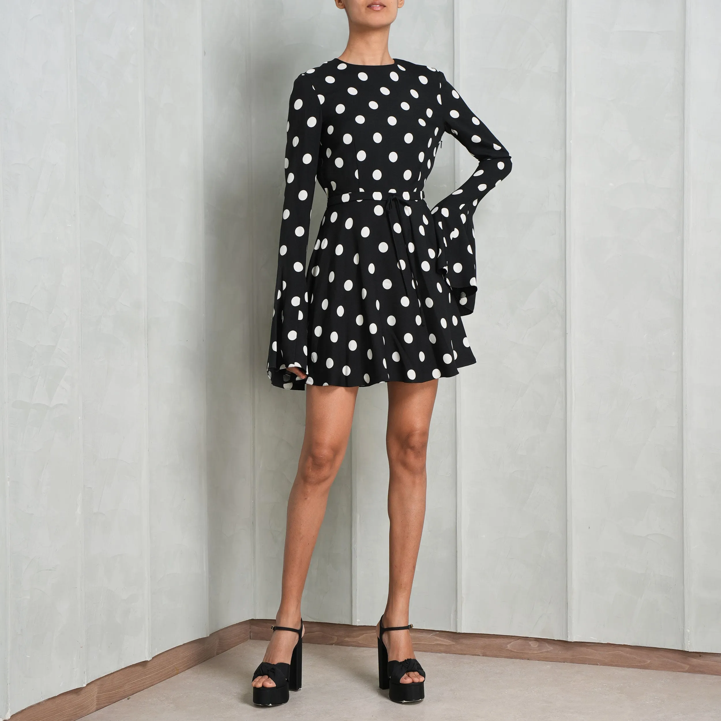 Polka-Dotted Mini Dress