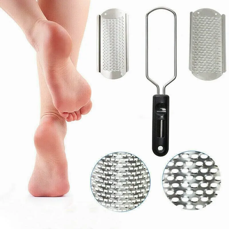 Pro 2 In1 Foot Callus Remover File Rasp Scraper Cracked Pedicure Rough Tool Colossal Foot Scrubber