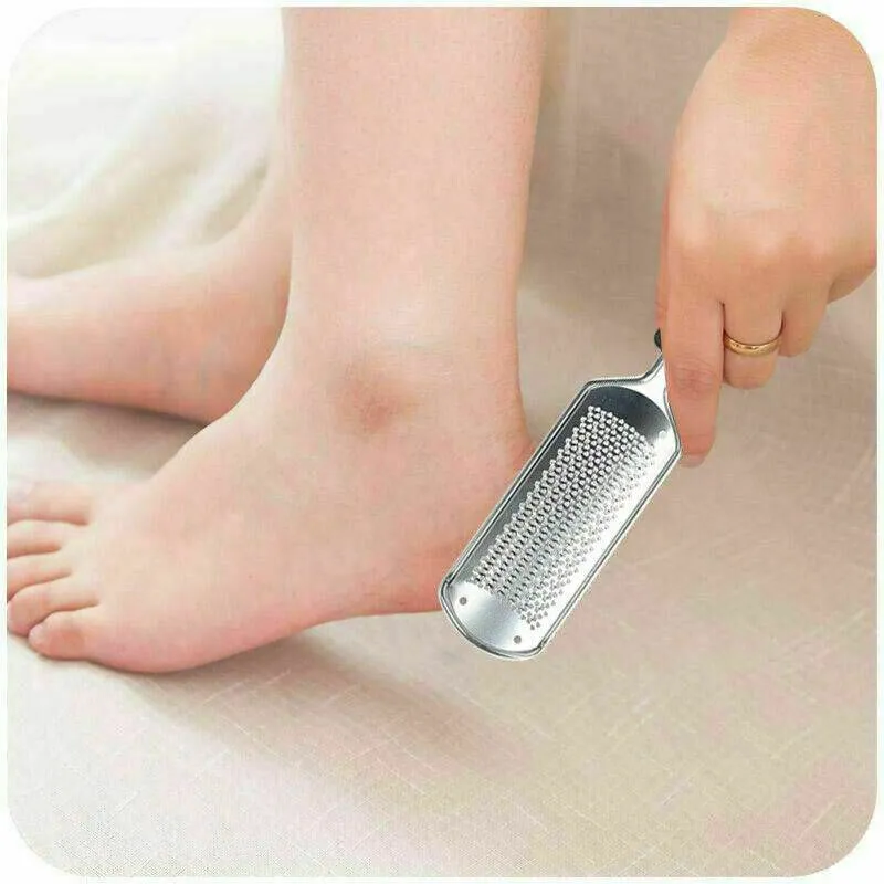 Pro 2 In1 Foot Callus Remover File Rasp Scraper Cracked Pedicure Rough Tool Colossal Foot Scrubber