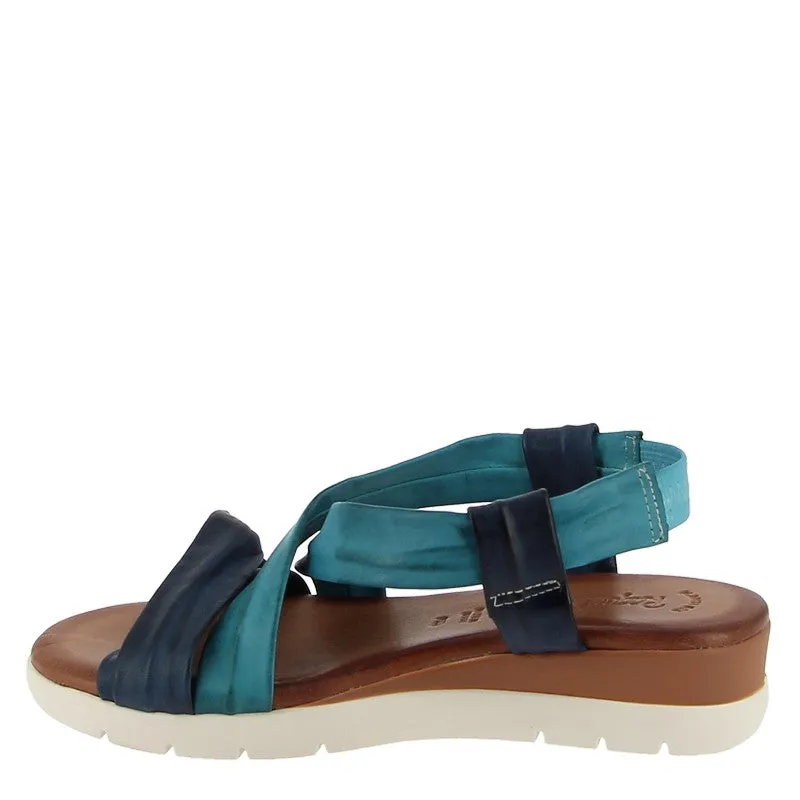 Raquel Perez Mistela Navy Multi Slingback Sandal