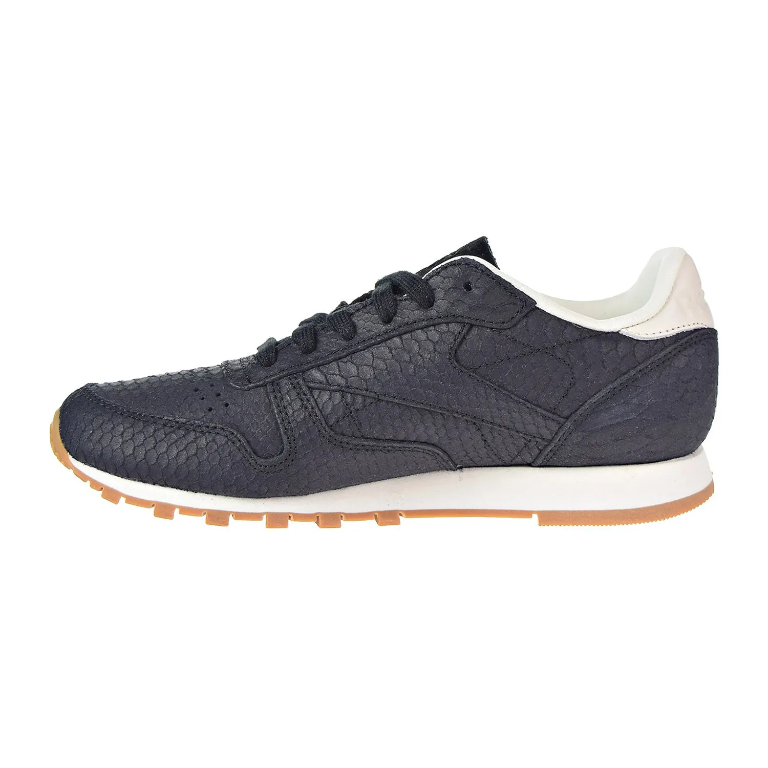 Reebok Classic CL Leather Clean Exotics Women's Shoes Black/Chalk