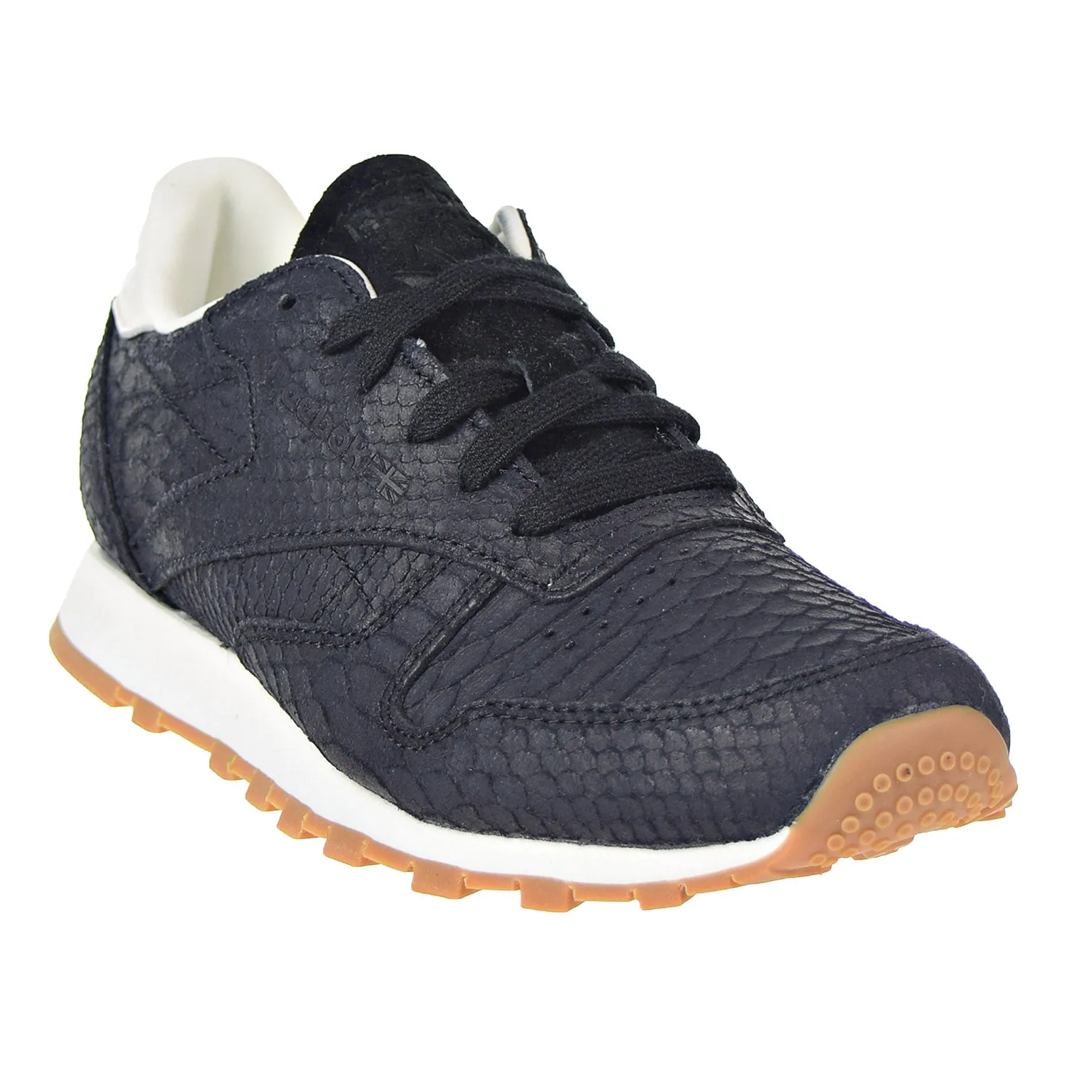 Reebok Classic CL Leather Clean Exotics Women's Shoes Black/Chalk