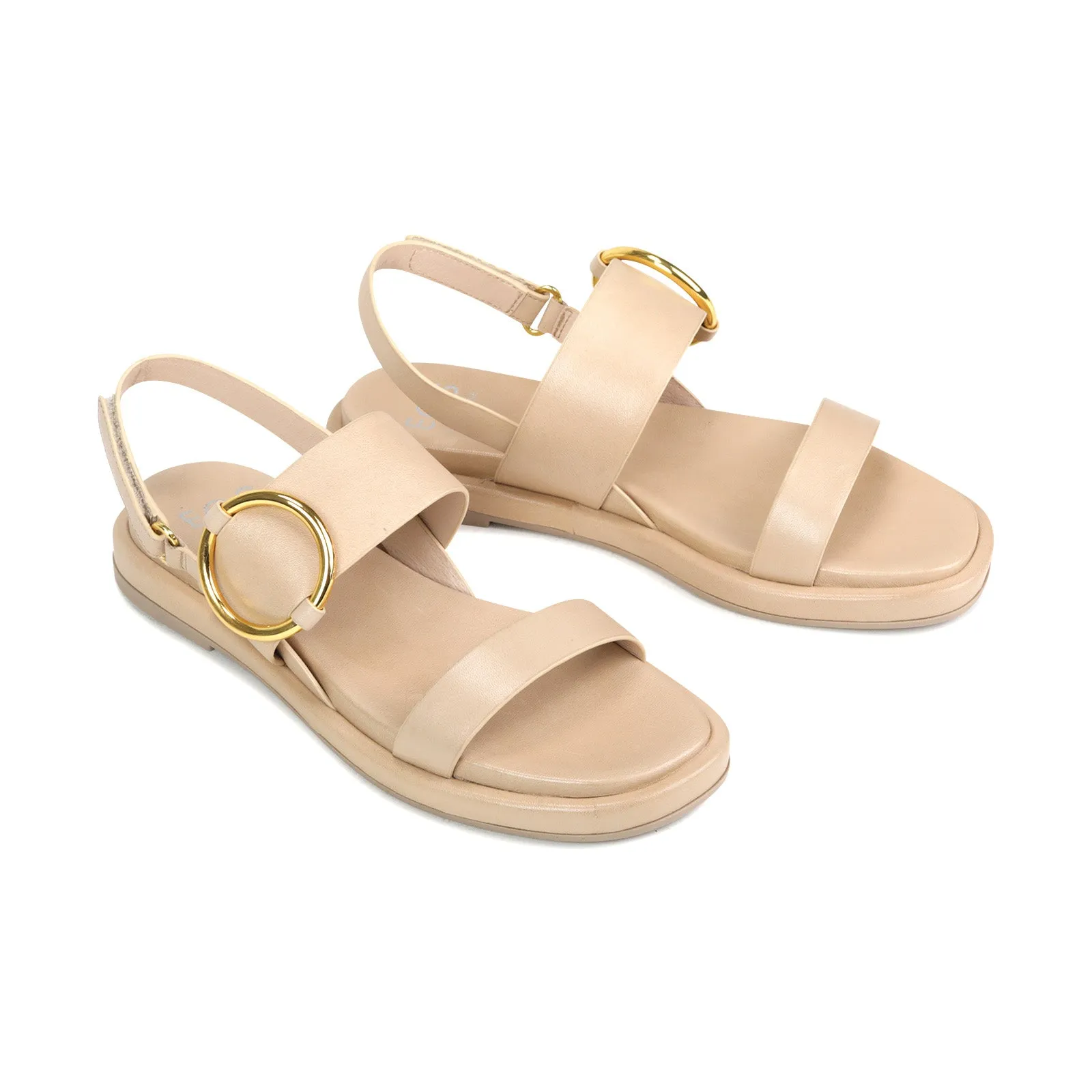 RINGLET LEATHER SANDALS