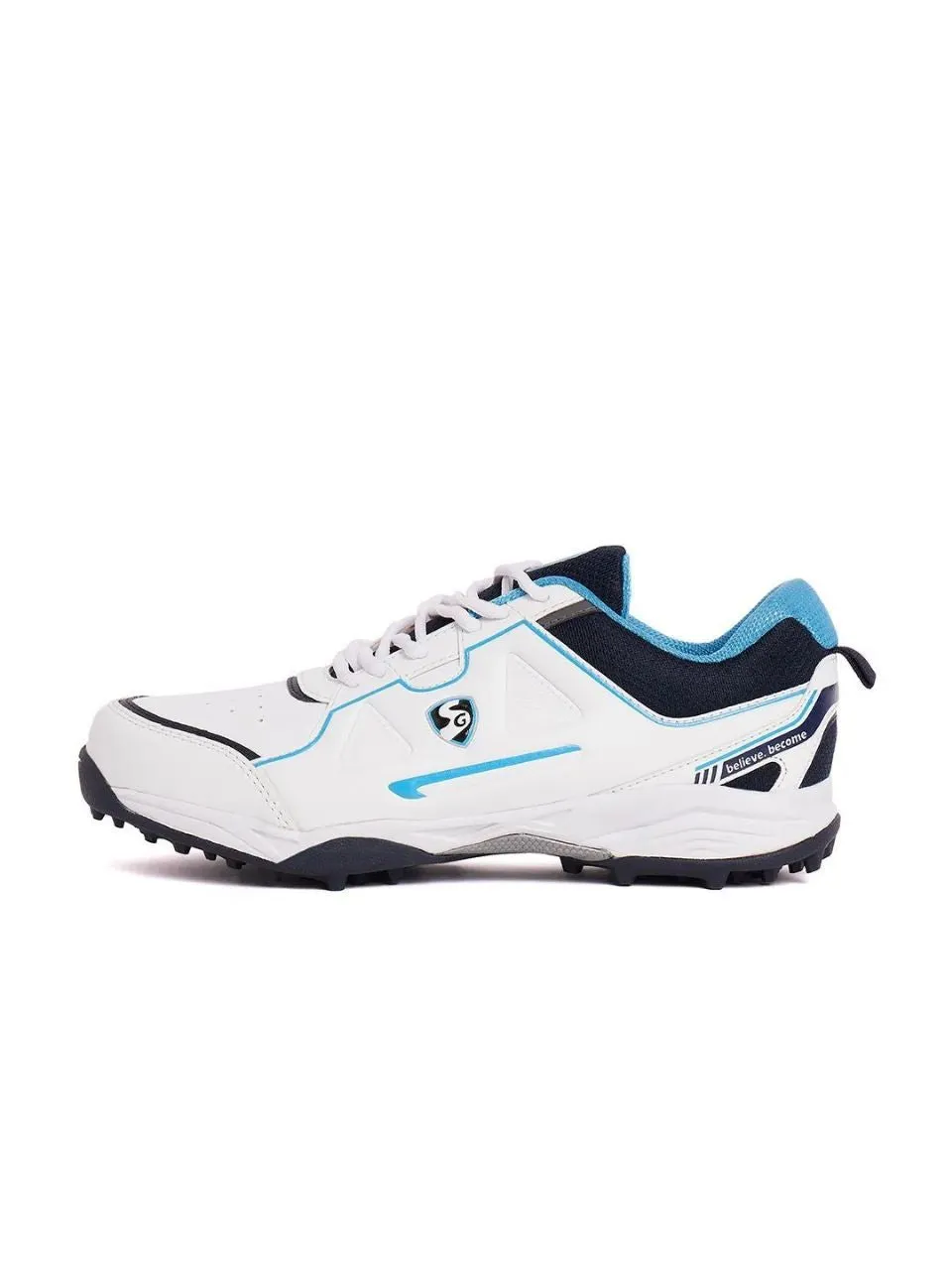 SG Club 5.0 Cricket Shoe - White/Navy/Teal