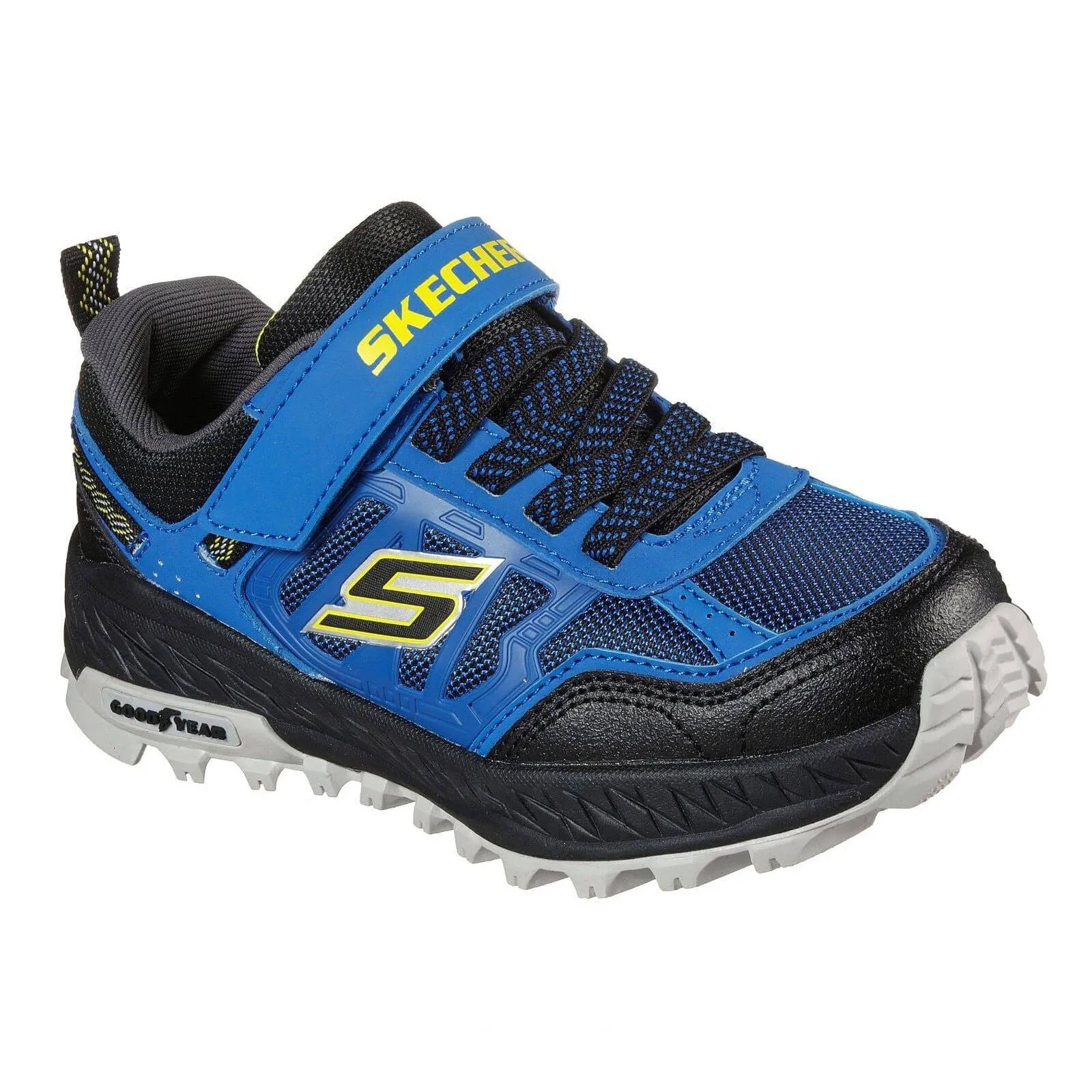 Skechers 403706L Fuse Tread Nitrotrek Boys Royal Blue Touch Fastening Trainers