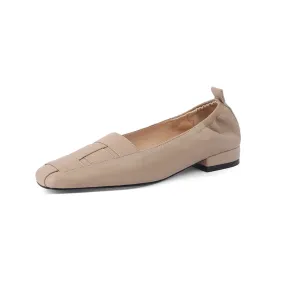 Square Toe Flats Womens - Zion