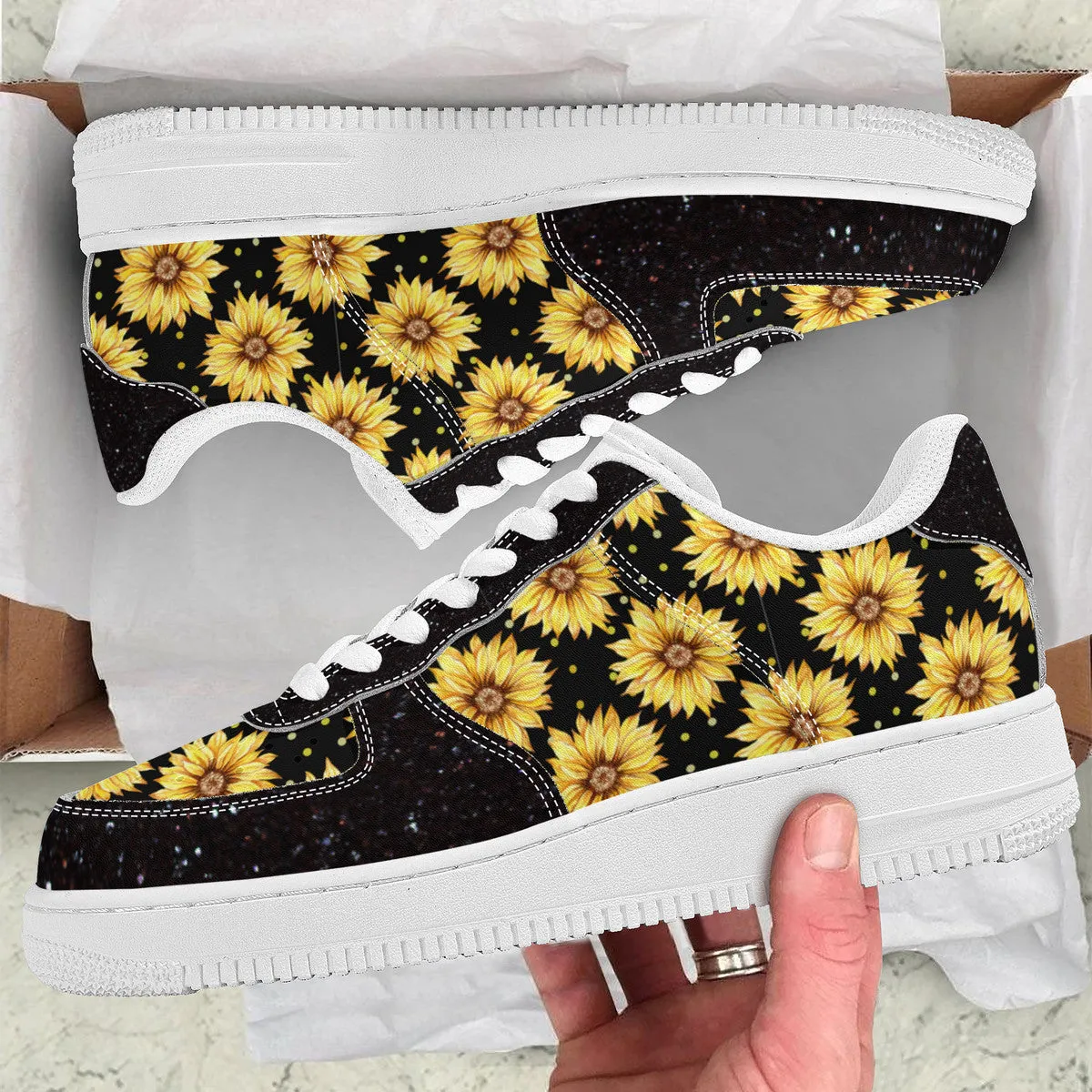 Sunflower Pattern | Custom Cool Shoes | Shoe Zero