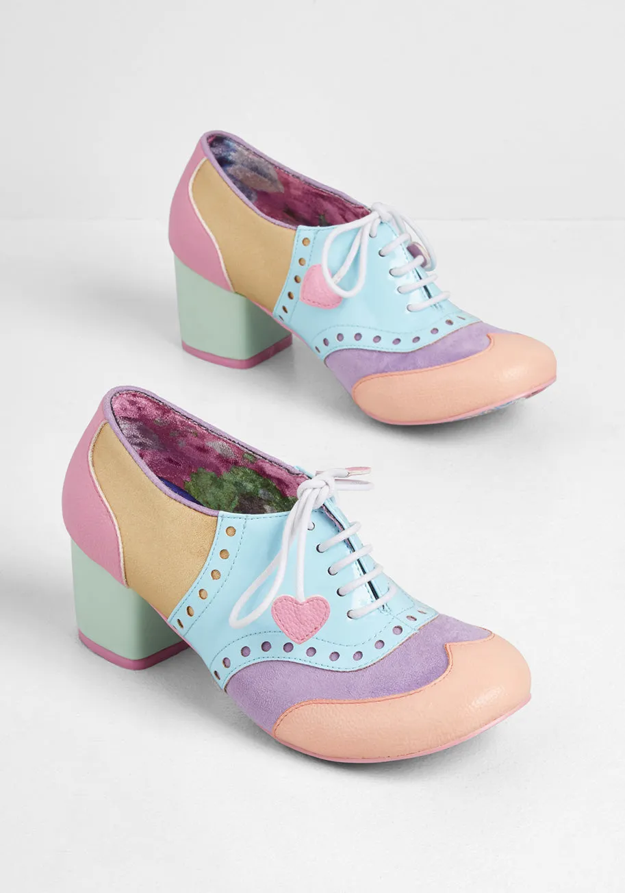 Sweetly Swirled Oxford Heel