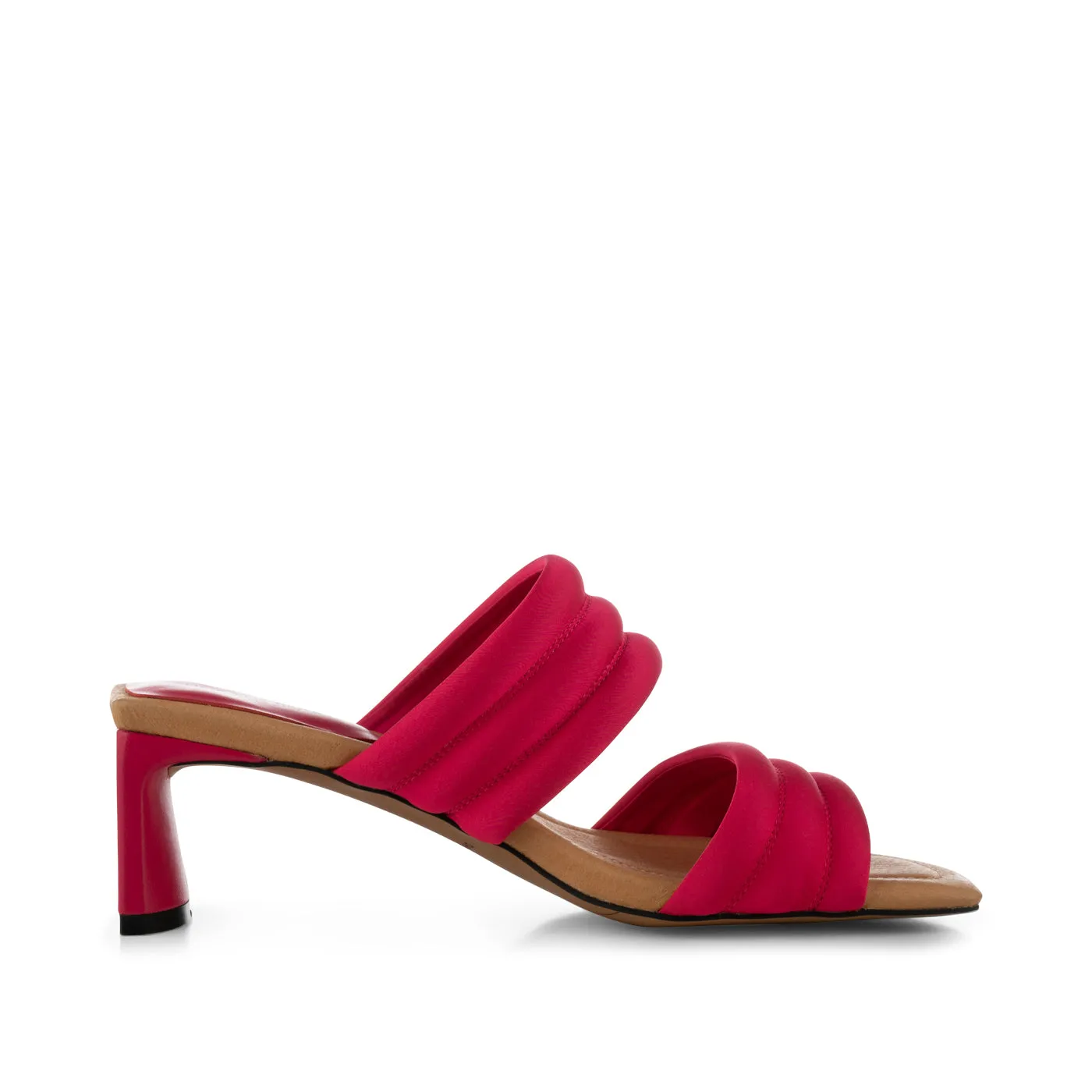 Sylvi heel textile - PINK SATIN