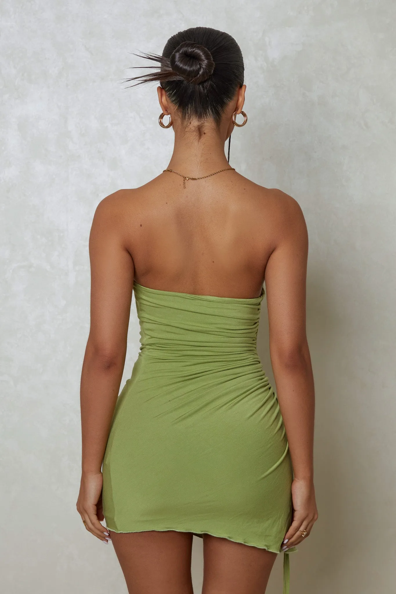 The Bandeau ruche mini- Green