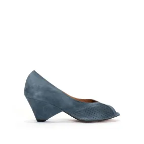 Tiffany Triangle Calf suede Denim blue