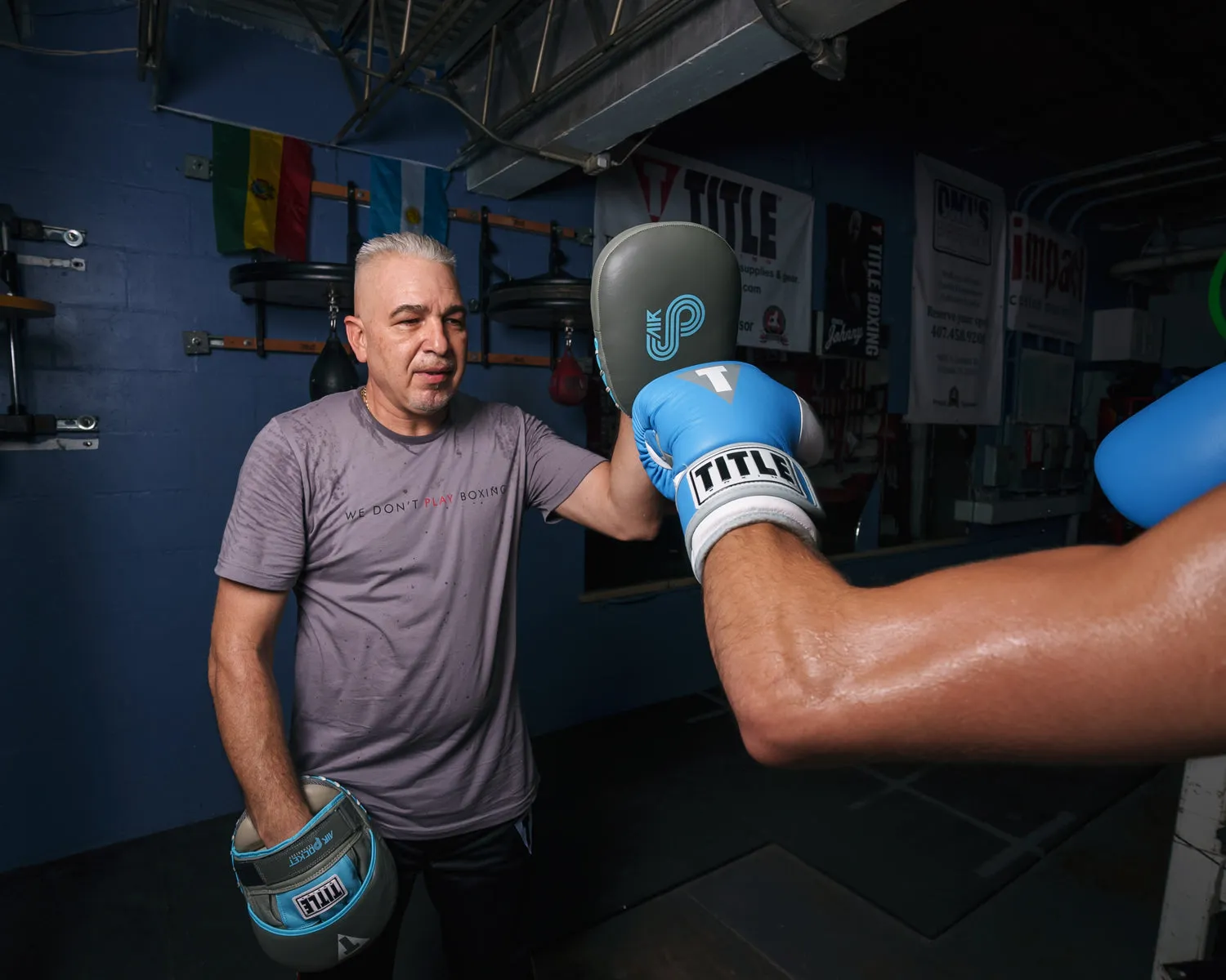 TITLE Boxing Air Pocket Technology Punch Mitts