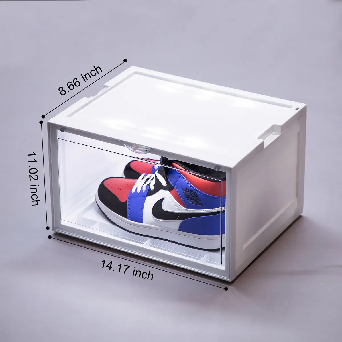 Transparent Drop Side LED Acrylic Shoe Box