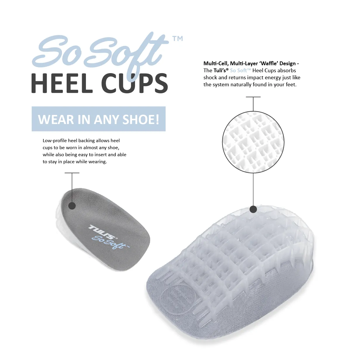 Tuli's® So Soft® Heavy Duty Heel Cups