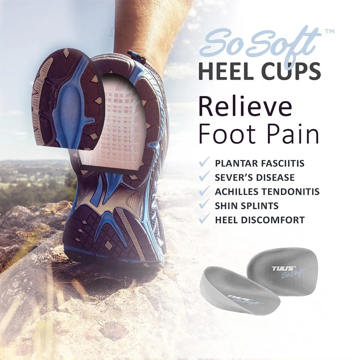 Tuli's® So Soft® Heavy Duty Heel Cups