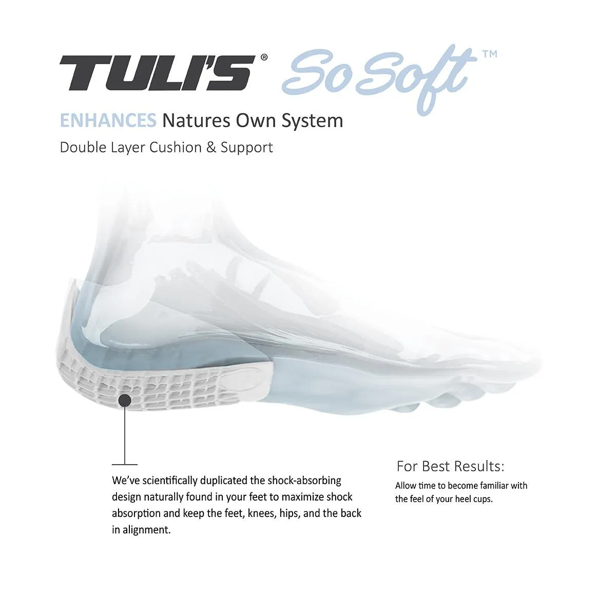 Tuli's® So Soft® Heavy Duty Heel Cups