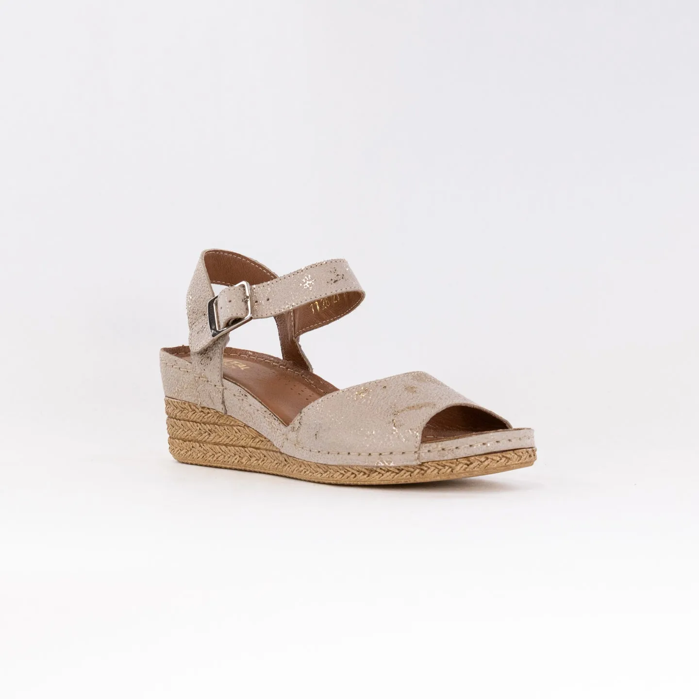 V Italia 1126-D98 (Women's) - Tan Metallic Leather