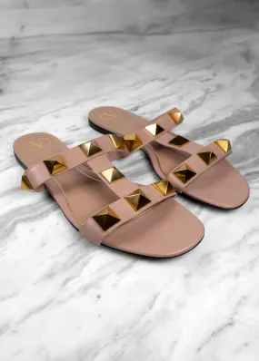 Valentino Roman Stud Slide Sandals