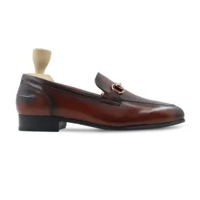 Votkinsk - Men's Burnished Oxblood Calf Leather Loafer