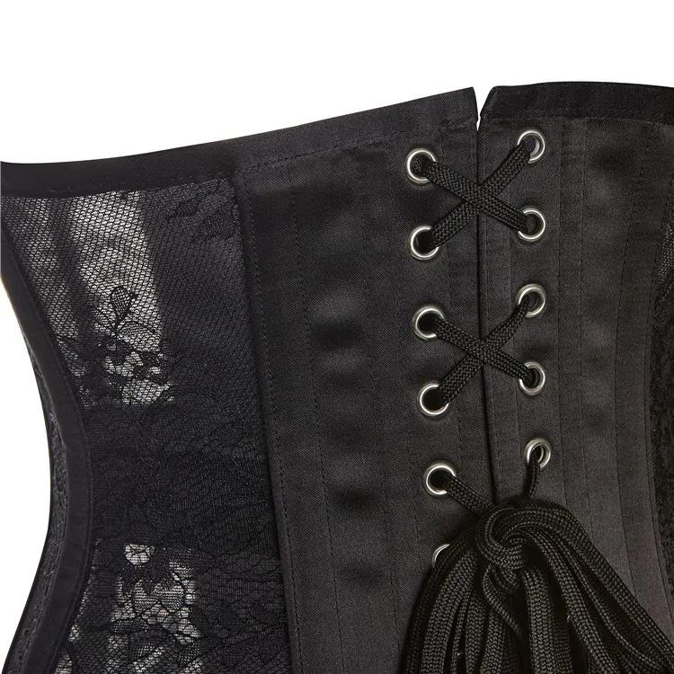 Women 14 Double Steel-Boned Longline Heavy Duty Waist Training Corsets Shaper