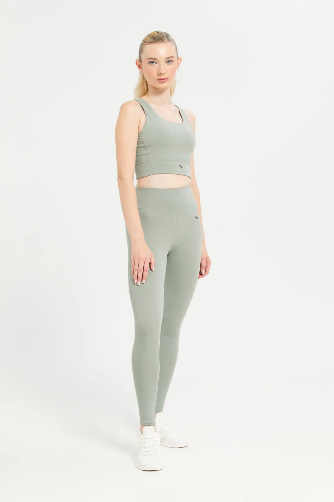 Women Mint Active Leggings