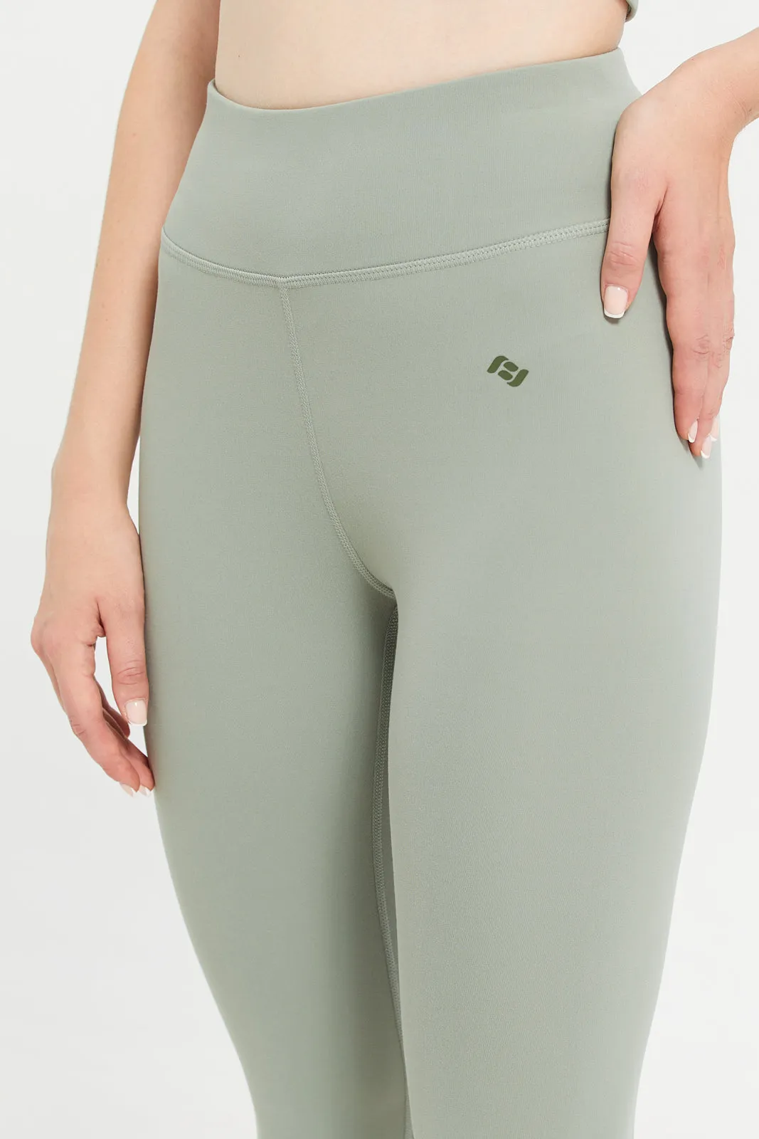 Women Mint Active Leggings