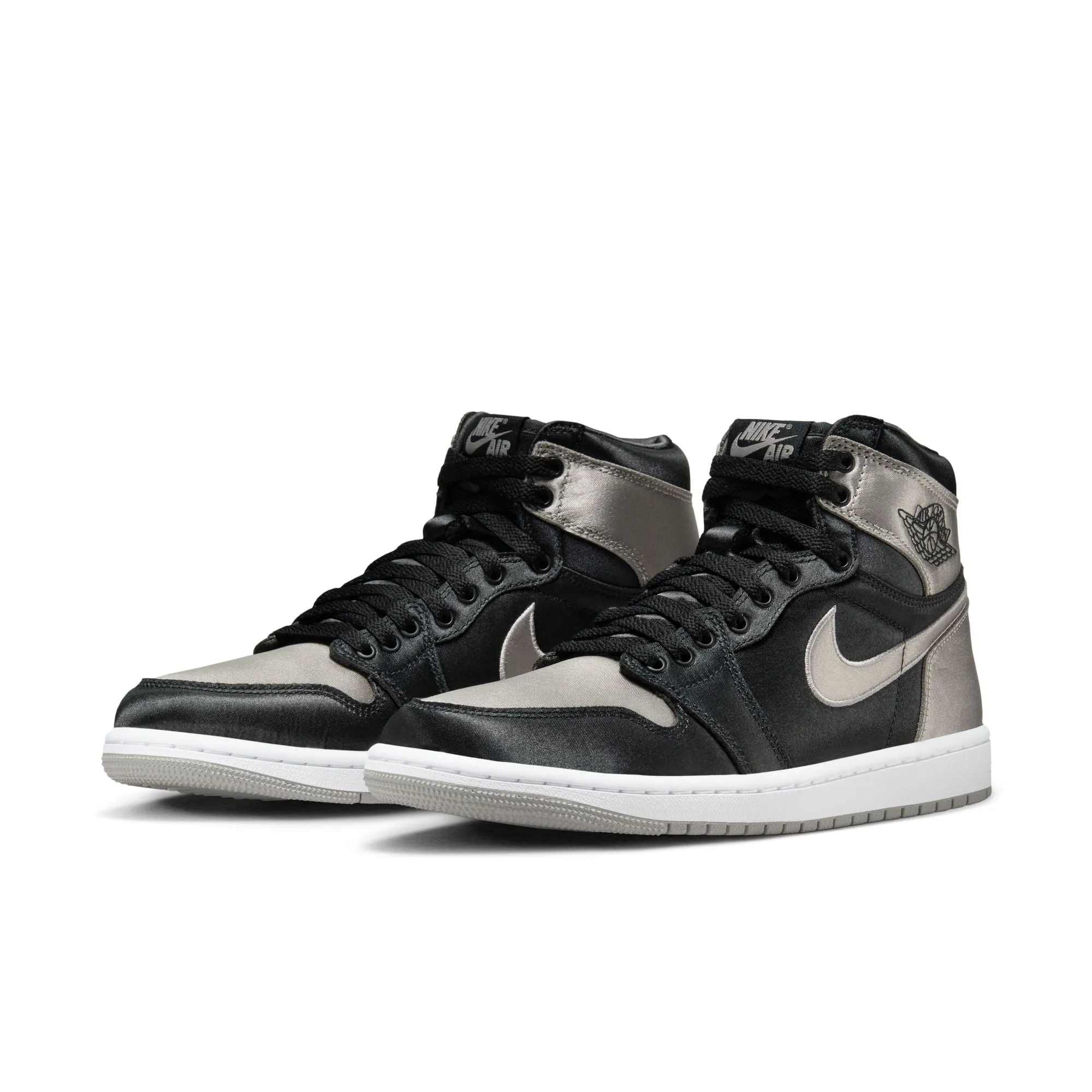 Women's Air Jordan 1 Retro - BLACK/MEDIUM GREY-WHITE