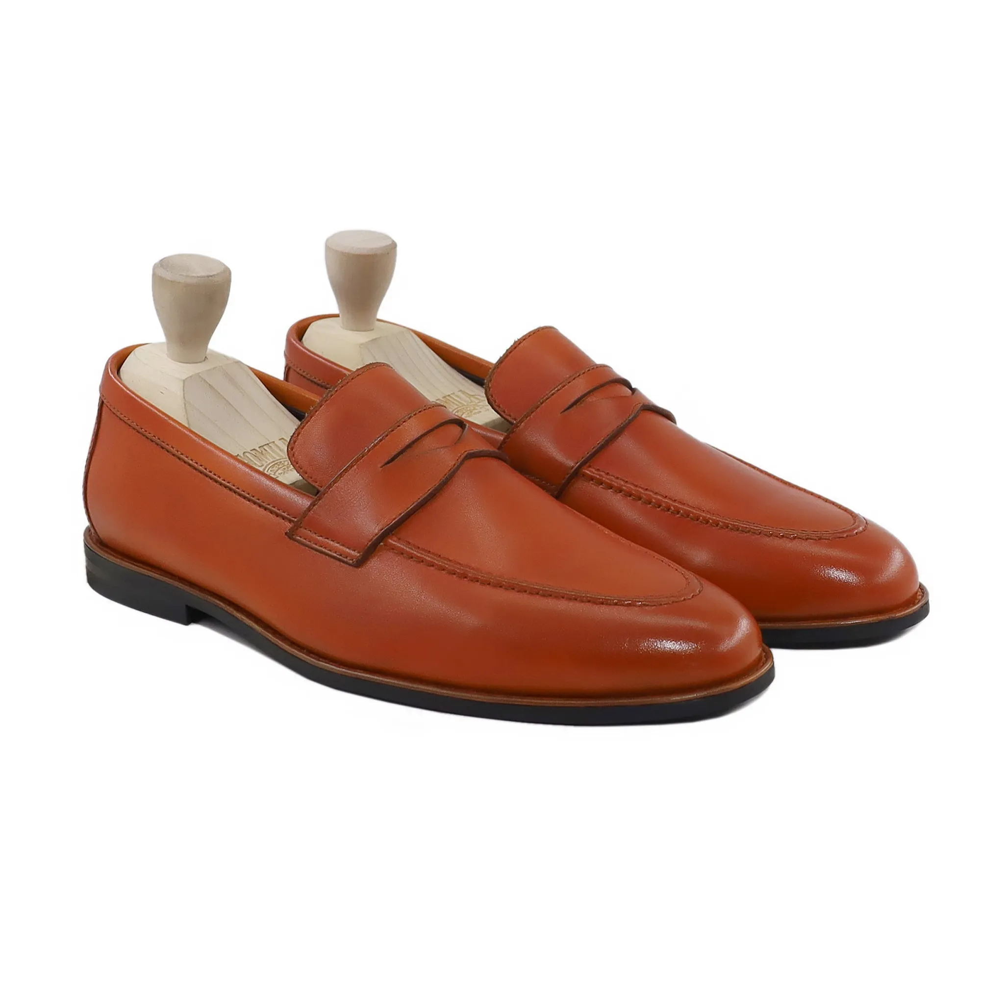 Youman - Men's Tan Calf Leather Loafer