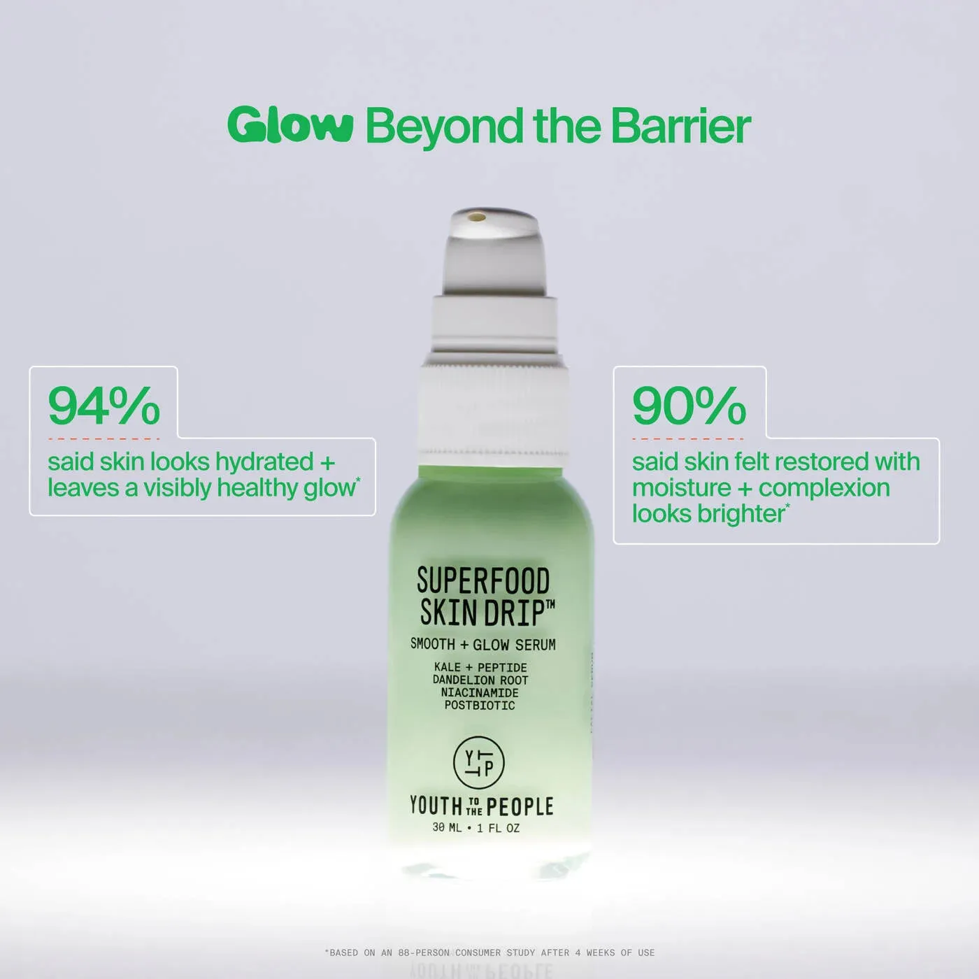 Youth To The People Superfood Skin Drip Smooth & Glow Barrier Serum