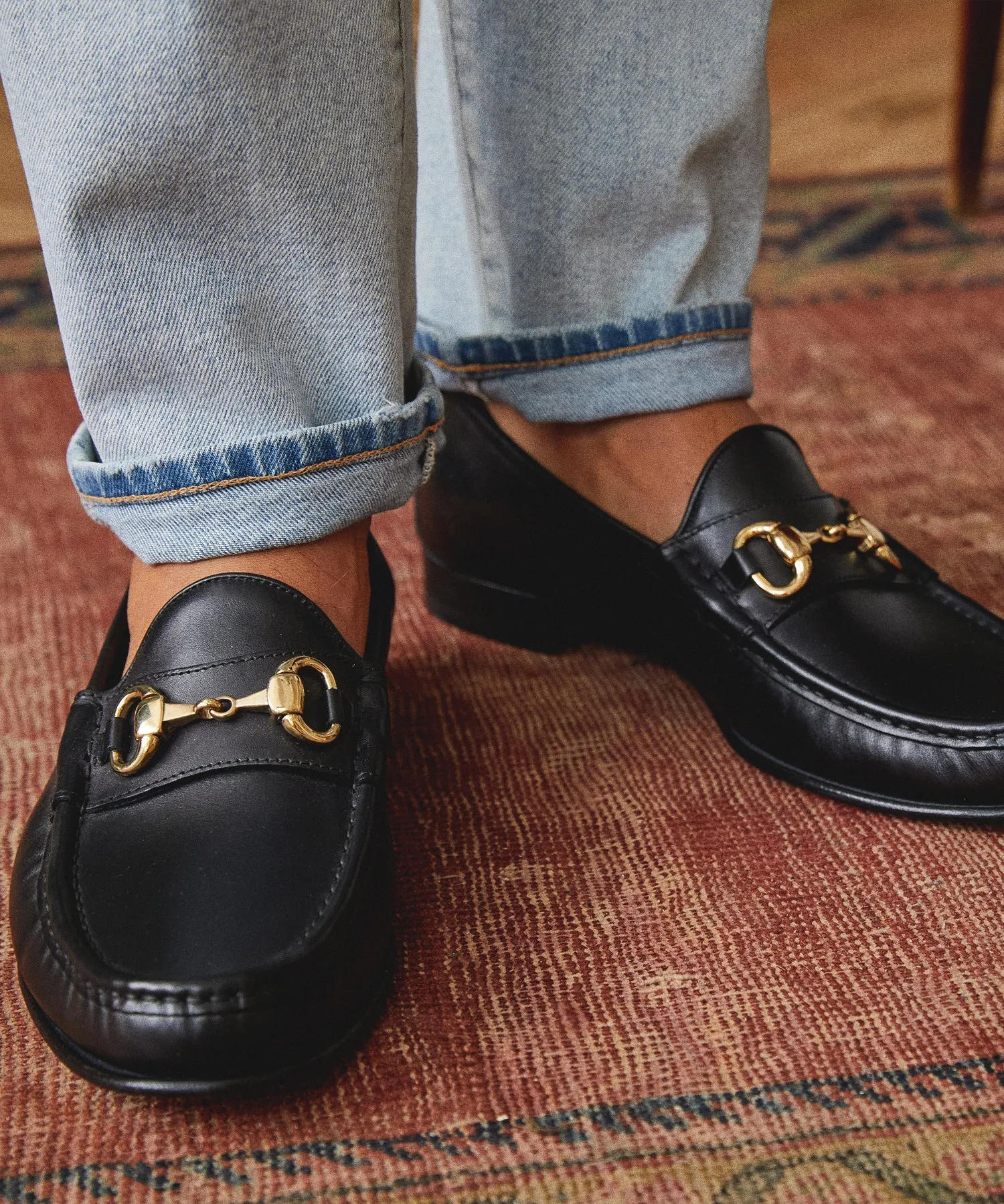 Yuketen Moc Ischia Horsebit Loafer in Black